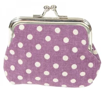 Lila Pöttyös Pénztárca