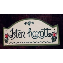 Isten Hozott Ajtótábla Tulipános