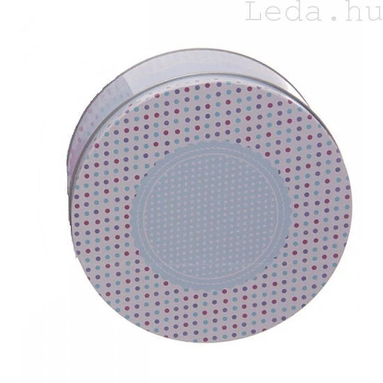 Blue Dots Fém Tárolódoboz Fedővel: kicsi