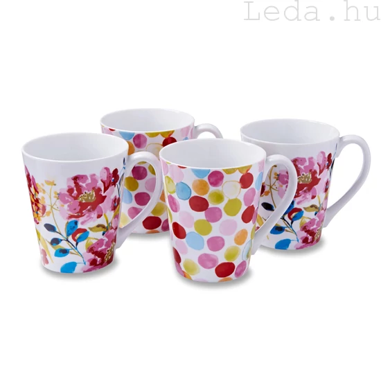 Floral Romance Bögre 4 db