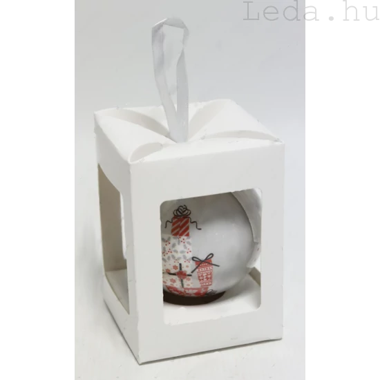 Karácsonyfadísz Díszdobozban - Mikulásszán  7,5 cm